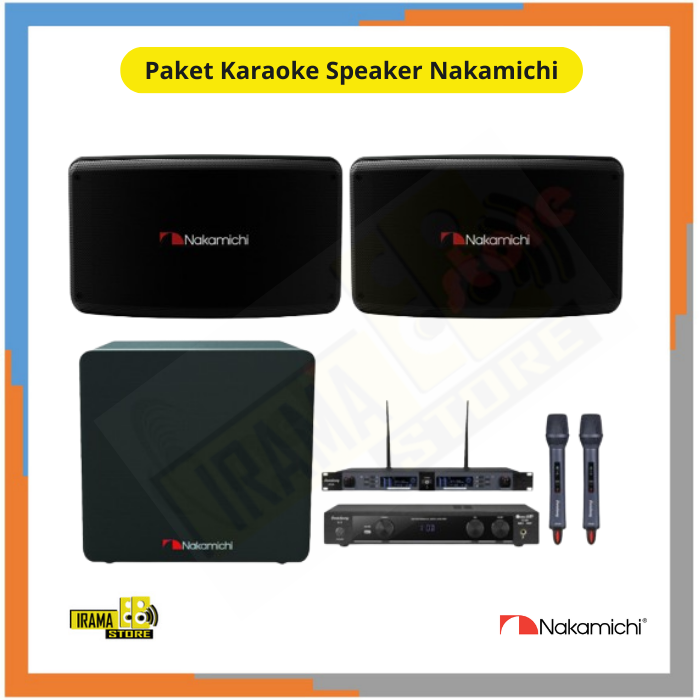 Paket Karaoke Speaker Nakamichi F1 - No Touch dan Player